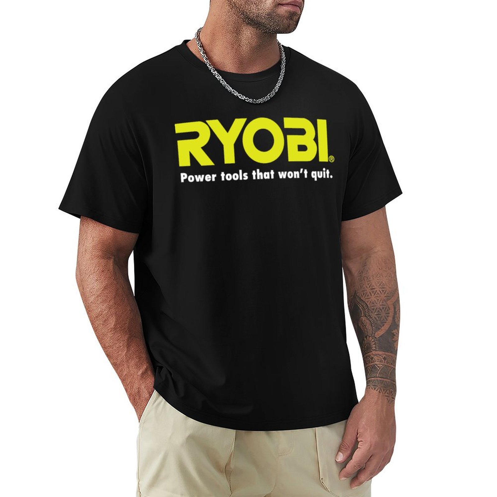 Power Tools China - POWER TOOLS RYOBI LOGO T-Shirt cotton