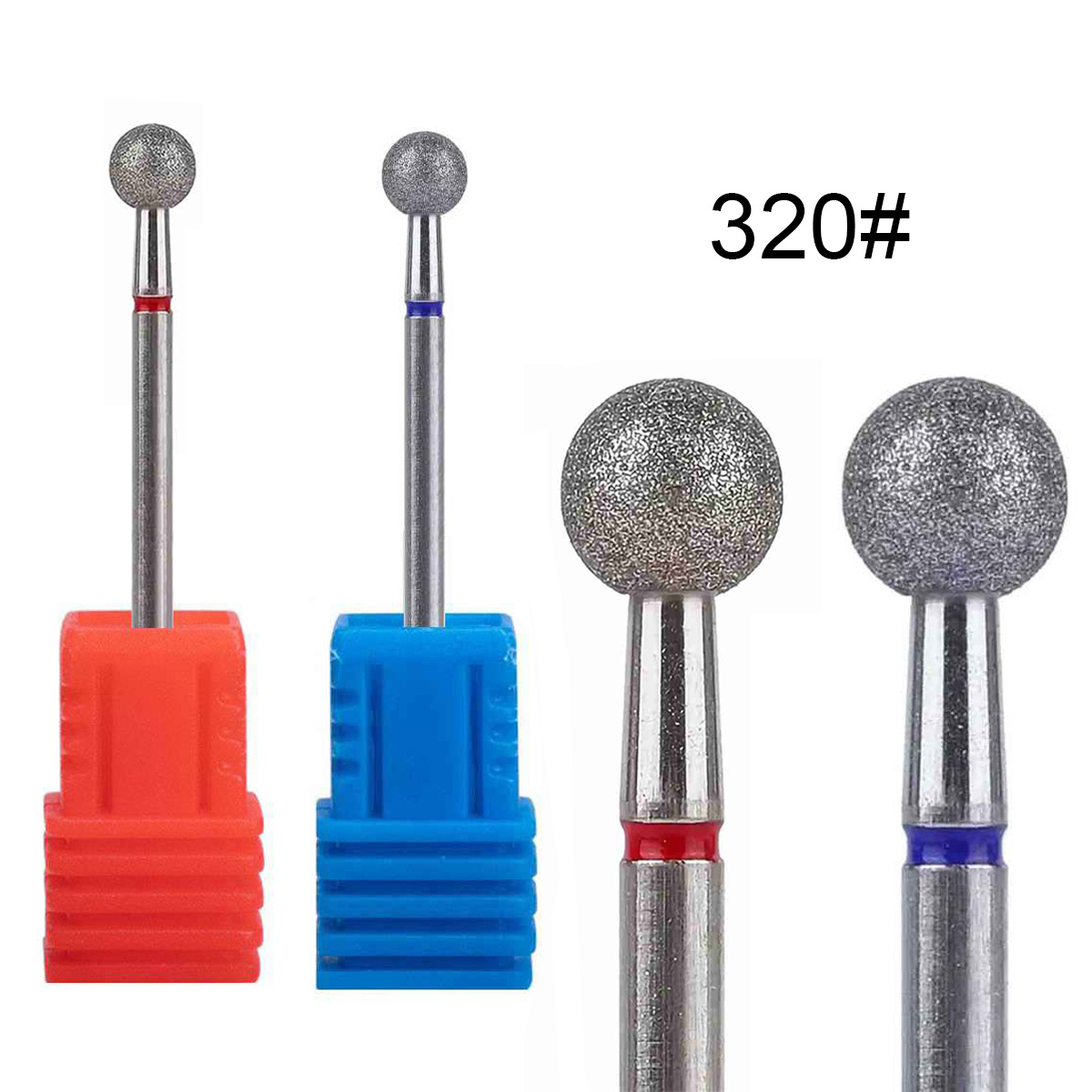 Power Tools Jobs - 1/2/4Pcs Diamond Nail Drill Bit Rotary
