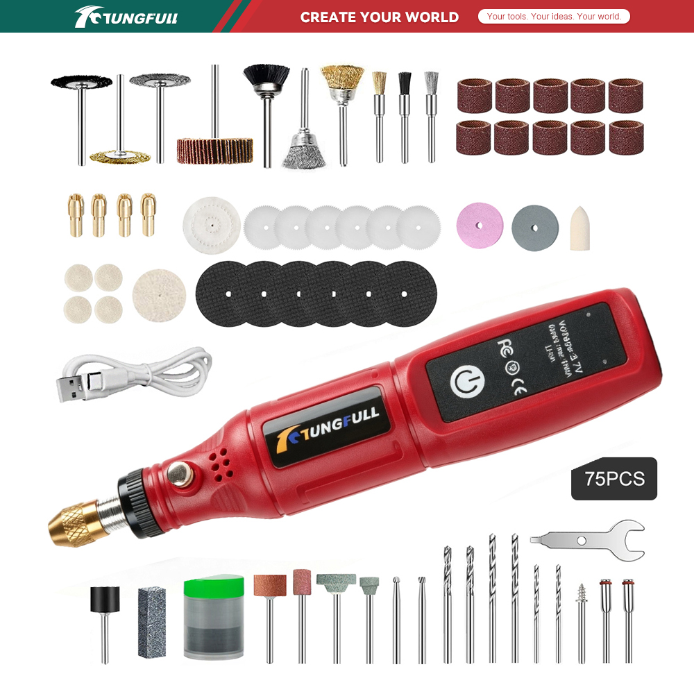 TUNGFULL 3.7V Cordless Rotary  - Power Tools Jobs review and price