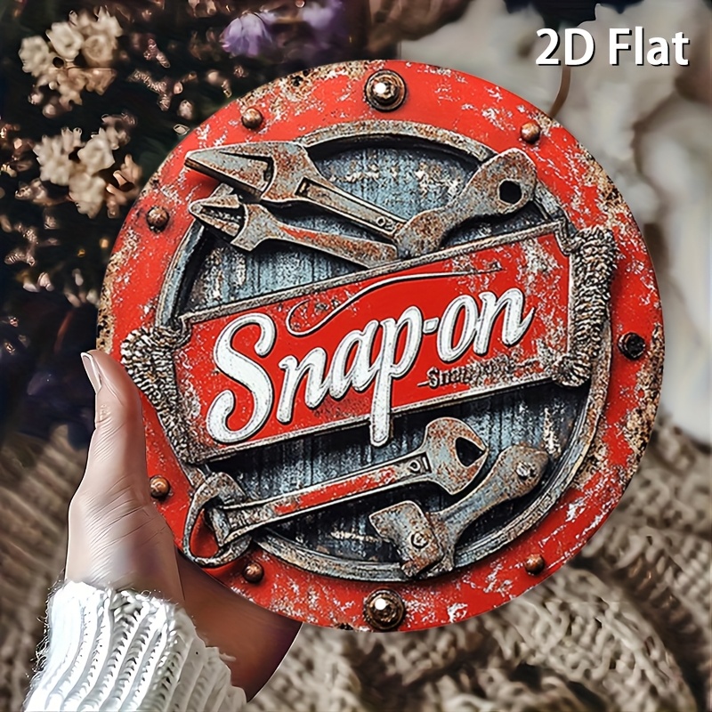 2D Flat 1pc Vintage Metal Sign - Power Tools Aldi review and price