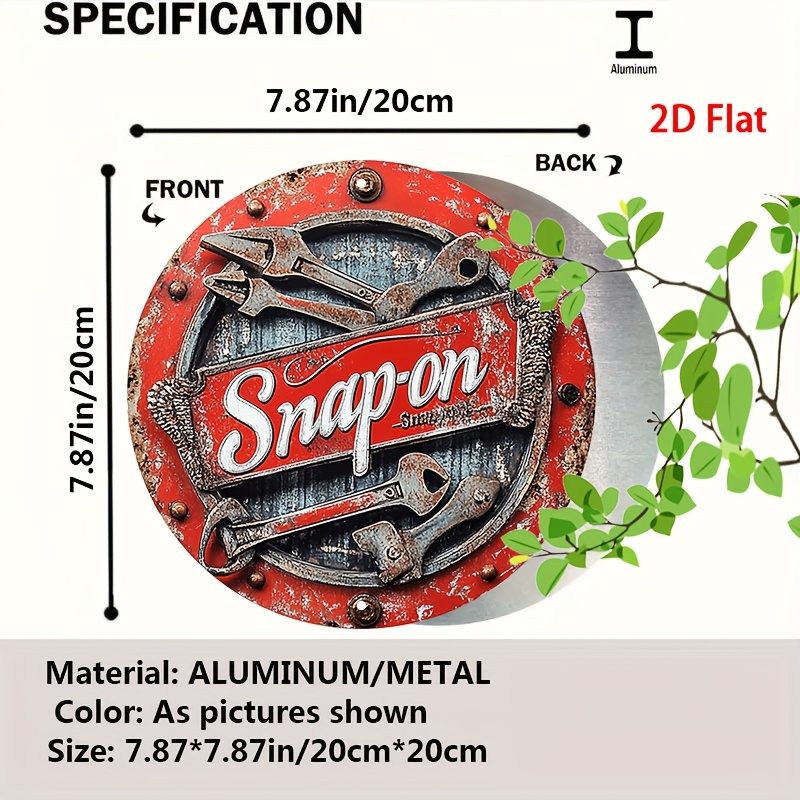 2D Flat 1pc Vintage Metal Sign - Power Tools Aldi review and price