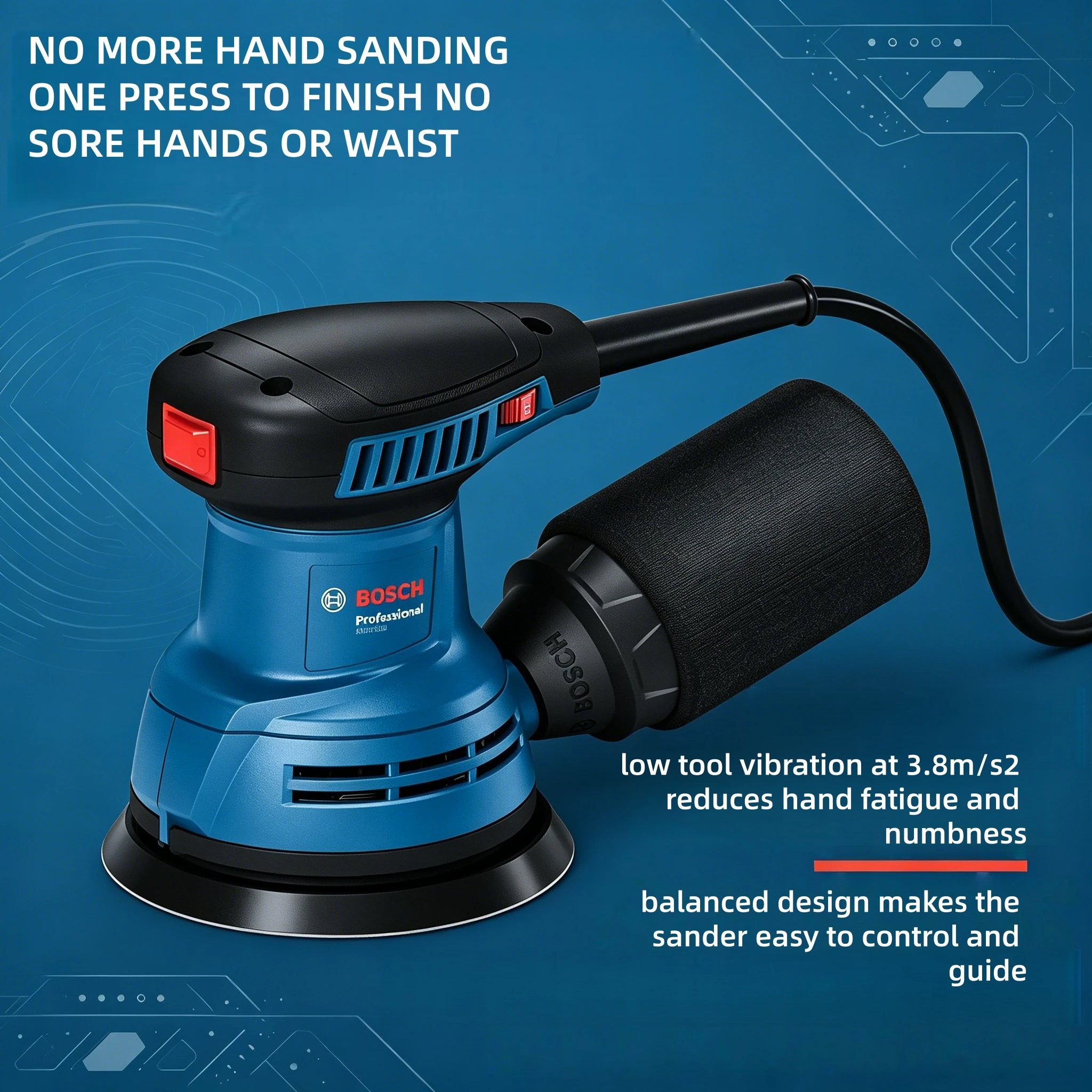 Bosch GEX125 280W Power Orbita - Power Tools Jobs review and price