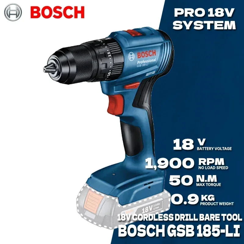 BOSCH GSB 185-LI Brushless Cor - Bosch Drill Gsb 18V review and price