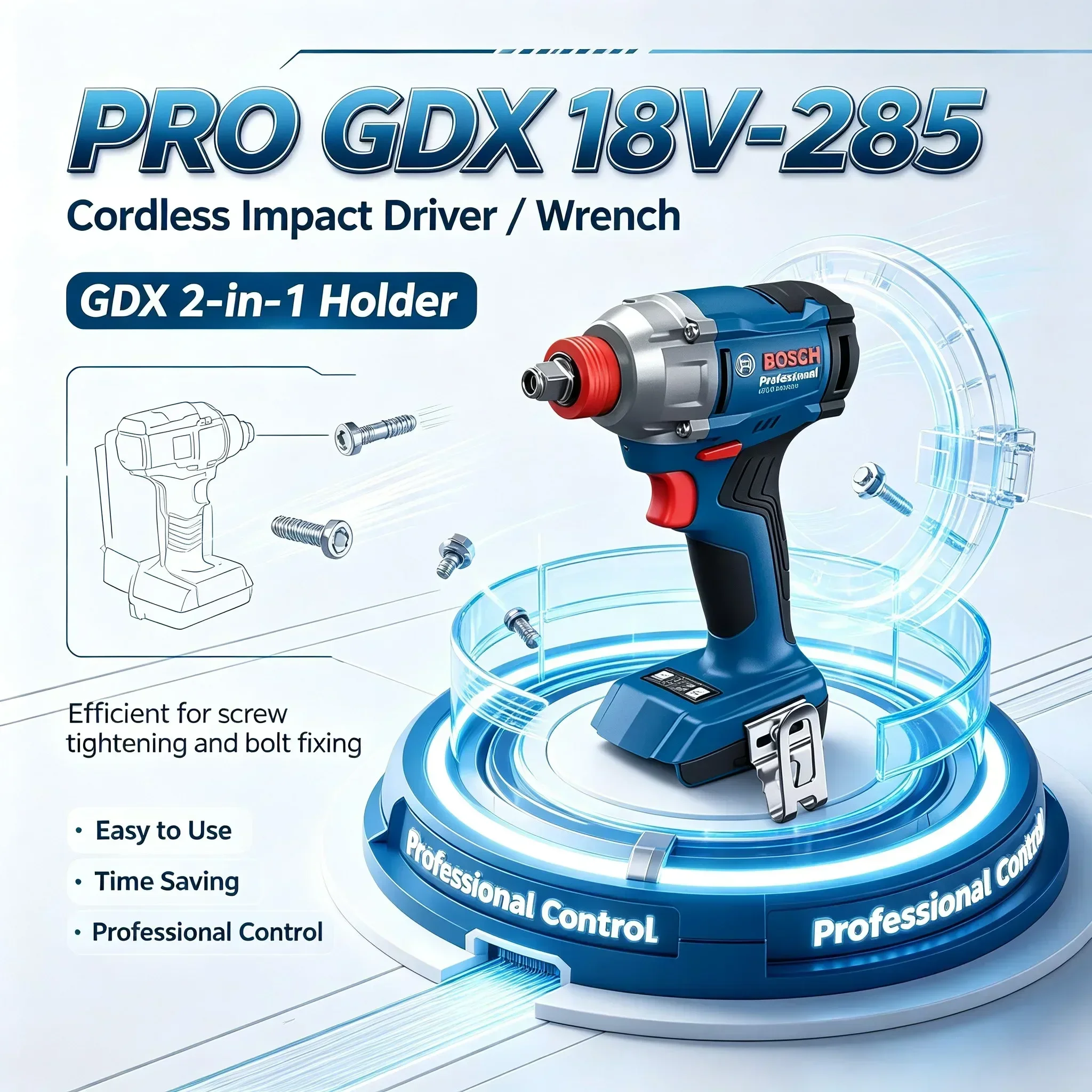 Bosch GDX 18V-285 Cordless Imp - Power Tools Professional review and price
