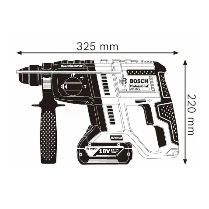 BOSCH GBH 180-LI Brushless Cor - Power Tools Professional review and price