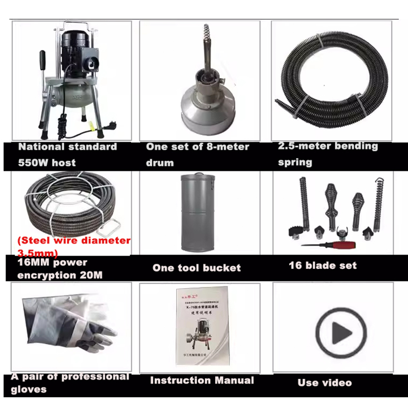 Electric Pipe Dredging Tool  W - Power Tools Types review and price