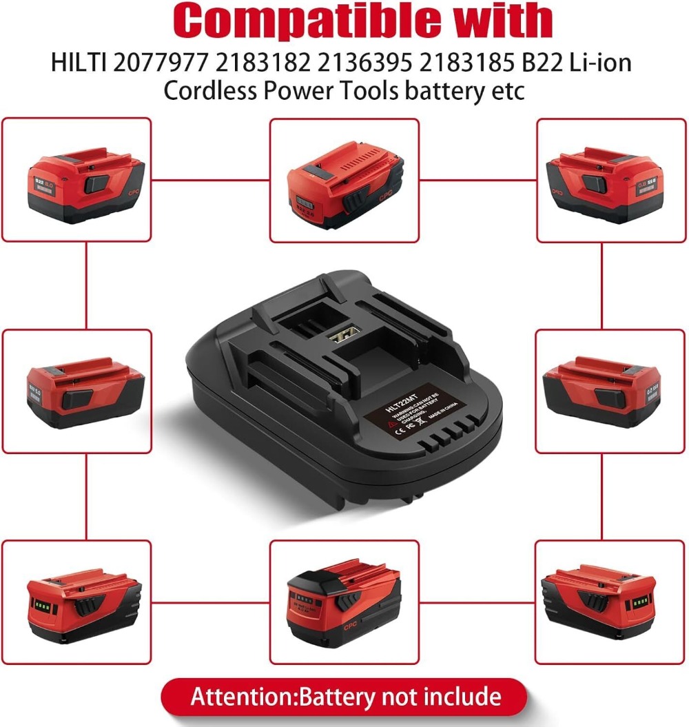 Battery Adapter for Hilti to f - Power Tools Hilti review and price