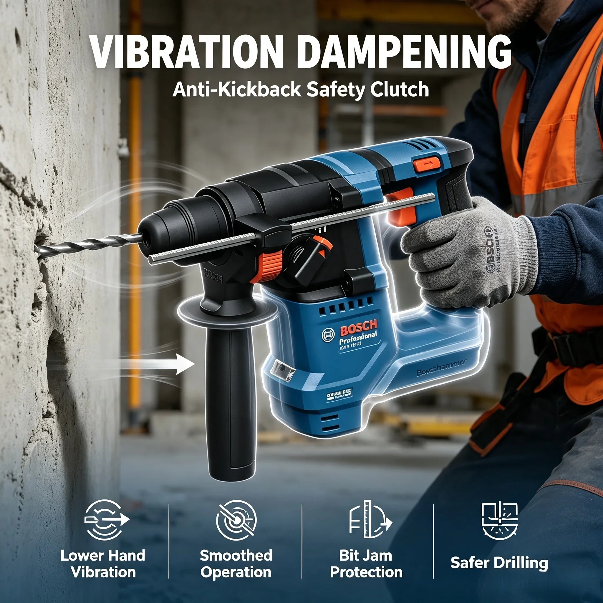 Bosch GBH 18V-18 Cordless Rota - Power Tools Professional review and price